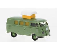 Brekina 31616 VW T1b Camper with Pop-Up Roof Green, 1960, H0, New 2022