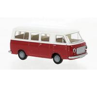 Brekina 34416 Fiat 238 Bus, White/Red, Scale H0 1:87