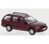 Brekina PCX870467 - 1/87 Ford Escort MK VII Estate, Metallic Dark Red, 1995
