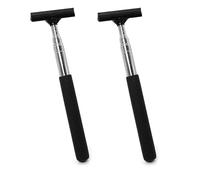 Brelet 2 Pcs Auto Rearview Motive Mirror Wiper,Car Rear View Mirror Wipersqueegee,Small Squeegee for Car Mirror,Car Windows,Windshields,Shower Doors,Bathroom Mirrors and Countertops (Black)