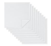 Breling 10 PCS Irish Linen Handkerchiefs 100% Pure Linen Hemstitched Handkerchief White Classic Hankie for men women Wedding Christening