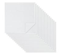 Breling Irish Linen Handkerchiefs 12" x 12" Inch Pure Linen Handkerchief Classic Pocket Hankies Pocket Square for Men Women, White, 12 x 12 inches/ 30 x 30 cm