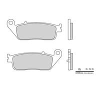 Brembo 07098 Organic Brake Pads