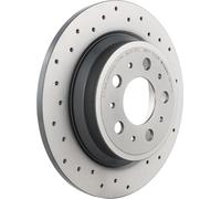 BREMBO XTRA LINE Brake disc 08.7765.1X 288 12 5 solid, Perforated Coated VOLVO: V70 2, S60 I, XC70 I Cross Country
