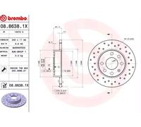 BREMBO 08.8638.1X Brake disc