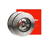 Brembo 08.9148.1X Xtra UV Coated solid drilled Rear Brake Rotor AUDI/S