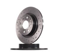 BREMBO 2x Brake Discs Solid Rear Axle For Fiat Grande Punto Punto 08.9460.71