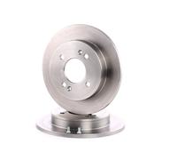 2x Brake Discs Pair Solid fits KIA PICANTO SA 1.1 Rear 04 to 11 G4HG 234mm Set