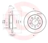 BREMBO 08.B027.11 Brake disc