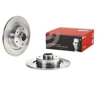 2x Brake disc solid 08.C742.37 BREMBO for RENAULT GRAND SCÉNIC III