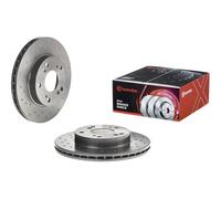2x Brake disc perforated/vented 09.5457.3X BREMBO for HONDA CIVIC VII Hatchback