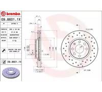 BREMBO 09.8601.1X Brake disc