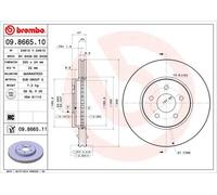 Brembo 09.8665.11 Prime Brake Disc