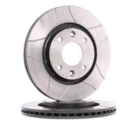 Front Brake Discs 2 Pieces Pair 266mm Vented Carbon Groove Brembo Max 09.8695.75