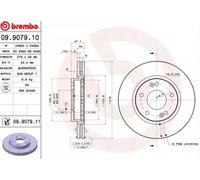 BREMBO 09.9079.11 Brake disc