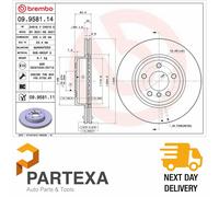 Brembo 09.9581.11 Brake Disc Front 325mm Outer Diameter 62mm Height Fits BMW X3