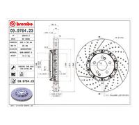 MERCEDES-BENZ CLK Coupe Single Brembo Premium Brake Disc Front 2002-2009