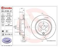 BREMBO 09.A198.21 Brake disc
