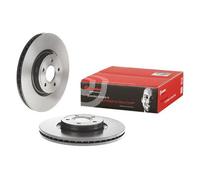 VOLVO V40 Single Brembo Coated Brake Disc Front Hatchback 2012-