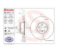 BREMBO 09.A771.11 Brake Disc Front Internally Vented Fits Land Rover Range Rover