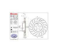 BREMBO 09.A817.11 Brake Disc Front Fits Mercedes-Benz E-Class S-Class SL