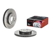 Brembo Brake Disc 09.A865.1X - Front Pair L/R, Drilled/Vented, Fits Toyota Auris/Corolla