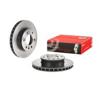 2x Brake Discs Front Internally Vented Fits Mercedes-Benz BREMBO 09.A895.11