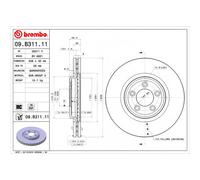 BREMBO UV Coated Brake Disc 09.B311.11
