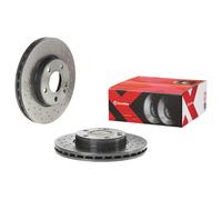 2x Brake Discs Vented Grooved Front 280mm 09.B343.4X Brembo 2464210012
