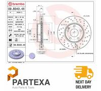 Brembo 09.B343.4X Brake Disc Front Fits Mercedes-Benz A-Class B-Class CLA