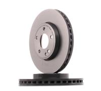 2x Brake Discs Front Internally Vented Fits Mercedes-Benz BREMBO 09.B436.41