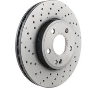 2x Brake disc perforated/vented 09.B436.51 BREMBO for MERCEDES-BENZ CLA Coupe