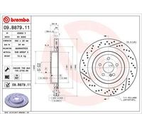 Brake disc BREMBO 09.B879.11 for MERCEDES-BENZ SL (R231) 5.5 2014-2019