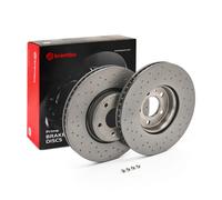 BREMBO 2 X BRAKE DISC 09B9721X FOR AUDI