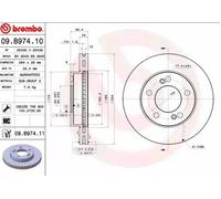 BREMBO 09.B974.11 Brake disc