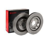 2x Brake Discs Pair Vented fits AUDI A8 D4 3.0D Rear 10 to 18 356mm Set Brembo