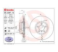 Genuine Brembo Front Brake Discs 2 Piece Vented 340mm Pair - 09.C397.13