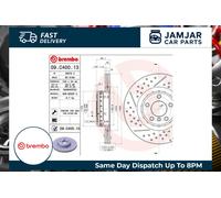 BREMBO 09.C400.13 Brake Disc Rear Vented Replacement For BMW 2 Series 230i M240i