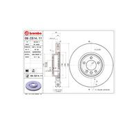 BREMBO 09.C514.11 Brake Disc Front Fits Land Rover Discovery Range Rover