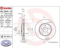 BREMBO 09.C544.11 Brake disc