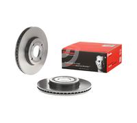 2x Brake Disc Front Internally Vented Braking Fits Ford Fiesta BREMBO 09.C760.11