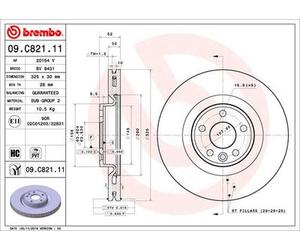 Brembo 09.C821.11 Prime Brake Disc