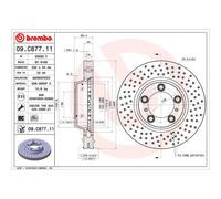 PORSCHE 911 1997-2005 Coupe Single Drilled Integral Brake Disc Front
