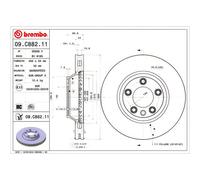 BREMBO 09.C882.11 Brake Disc Front Fits Audi Q7 Porsche Cayenne VW Touareg