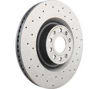 BREMBO 09.C892.1X 2x Brake disc Front Ø345mm perforated/vented Compatible with VW Golf 6 5K1 1K0615301AB 1K0615301AR 1K0615301M