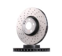 BREMBO Brake disc 09.D529.23 342 32 5 perforated/vented, two-part brake disc Coated High-carbon MERCEDES-BENZ: C-Class Coupe, C-Class Saloon