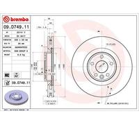 BREMBO Brake Disc Front Internally Vented Fits Land Rover Range Rover Velar