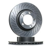 BREMBO Brake disc PRIME LINE - UV Coated perforated/vented 09.D930.11 Brake rotor,Brake discs PORSCHE,911 (997),911 Cabriolet (997),911 (991)