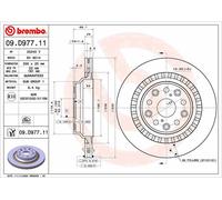 BREMBO 09.D977.11 Brake disc