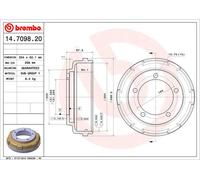 Brembo Brake 14.7098.20 Drums